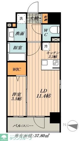 TENAS丸の内の物件間取画像